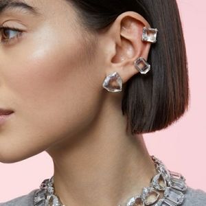 NWOT Swarovski crystal 3 piece clip on earrings-would trade also !